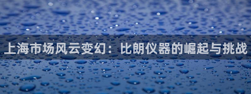 举报门徒娱乐场所电话：上海市场风云变幻：比朗仪器的崛起与挑战