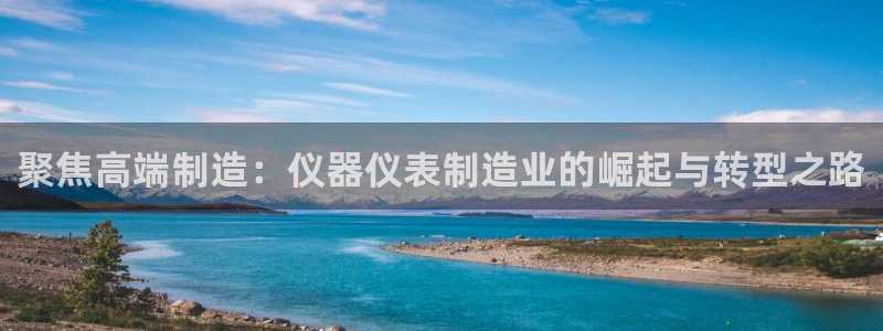 焦点娱乐门徒平台在哪：聚焦高端制造：仪器仪表制造业的崛起与转