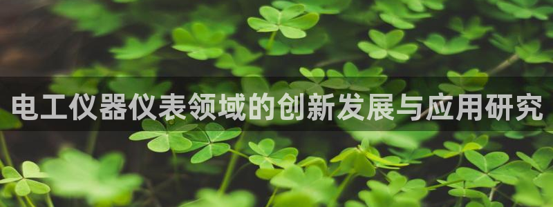 门徒娱乐能挣钱嘛知乎：电工仪器仪表领域的创新发展与应用研究