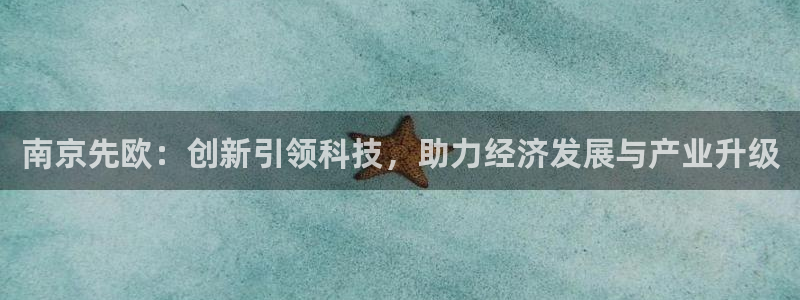 门徒娱乐跑路了吗：南京先欧：创新引领科技，助力经济发展与产业