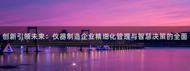 门徒娱乐官网登录不了吗：创新引领未来：仪器制造企业精细化管理