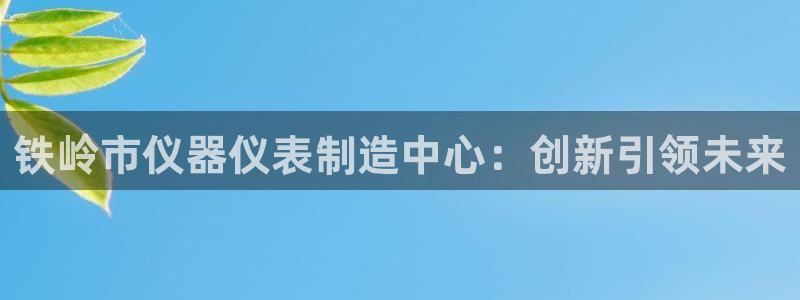 门徒娱乐发展趋势分析：铁岭市仪器仪表制造中心：创新引领未来