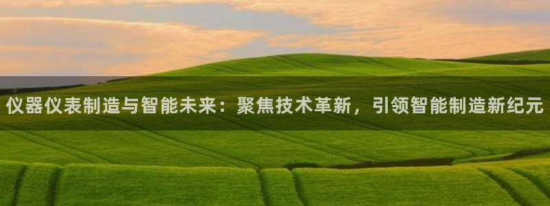 门徒娱乐注册官方：仪器仪表制造与智能未来：聚焦技术革新，引领