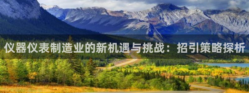 门徒娱乐是干嘛的软件：仪器仪表制造业的新机遇与挑战：招引策略