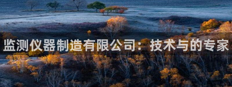 门徒娱乐系究7276O：监测仪器制造有限公司：技术与的专家
