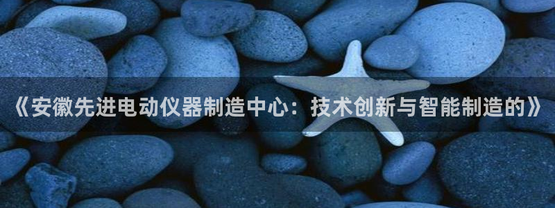 机械门徒娱乐视频：《安徽先进电动仪器制造中心：技术创新与智能