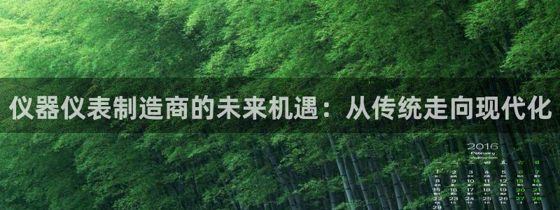 门徒娱乐代码：仪器仪表制造商的未来机遇：从传统走向现代化